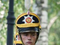 Soldat der Reitergarde im Moskauer Kreml